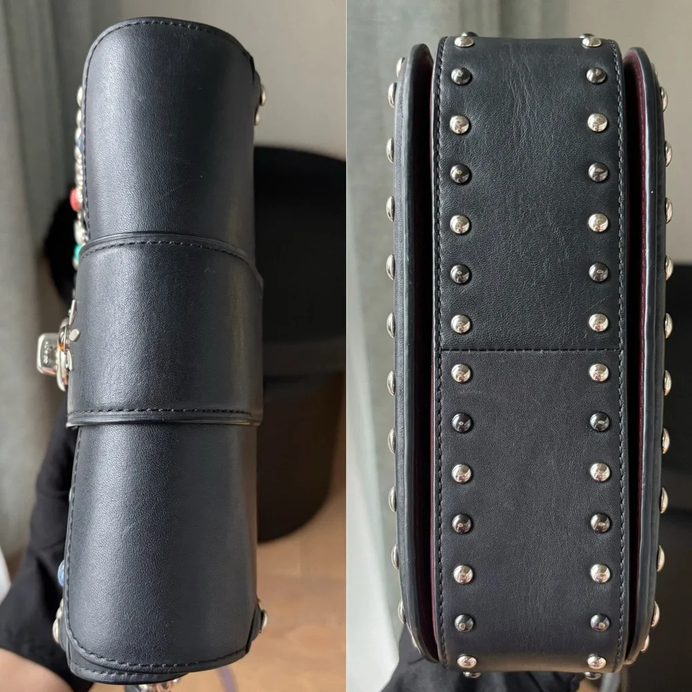 COACH Page Crossbody Bag With All Over Western Rivets